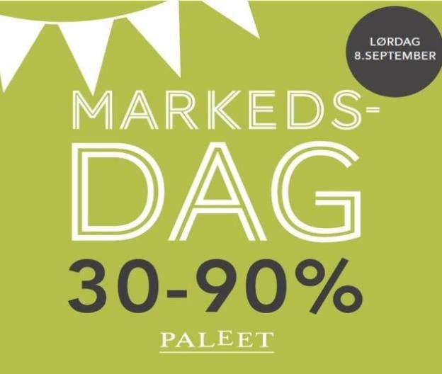 Markedsdag Paleet Lørdag 8 Sep
